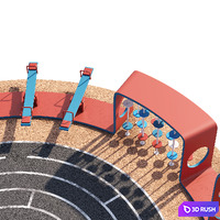 COOL RIBBON Children's Play Complex 3D Model Corona
