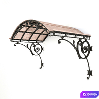 Forged canopy 005 3D Model Vray