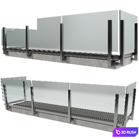 TERRACE AND BALUSTRADE NO5 3D Model Vray, Corona