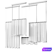 Vibia Curtain Fabric 3D Model Vray