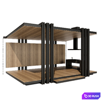 Gazebo 1 3D Model Corona