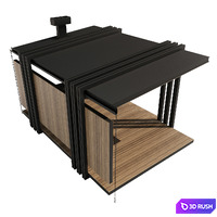 Gazebo 1 3D Model Corona