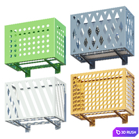 Baskets for air conditioning on the facade