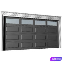 Automatic Garage Doors in classic style.Garage Doors.Traditional Automatic Wood Garage Doors.Entrance modern Gates