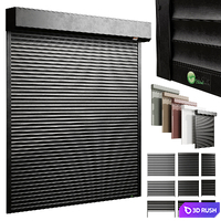 External electric Roller garage shutter - outdoor metal blinds