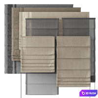 Roman blind wide 1500 (4) 3D Model Corona