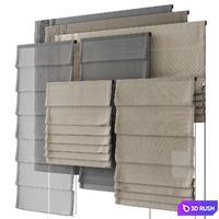 Roman blind wide 1500 (4) 3D Model Corona