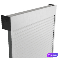 External electric Roller garage shutter - outdoor metal blinds 02 3D Model Vray, Corona