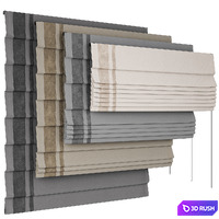 Roman blind wide 1700 (7) 3D Model Corona