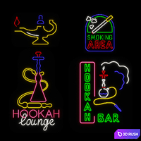 Neon sign Hookah Bar 3D Model Corona
