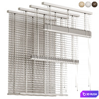 Wooden blinds 02, Folding wooden blinds 3D Model Corona