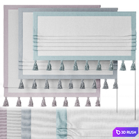 Roman blind for children's room wide 1500 (14) 3D Model Corona