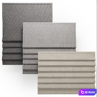 Roman blinds are thick 3D Model Corona