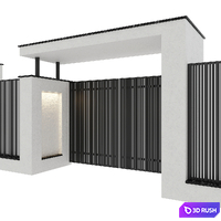 Fence 03 3D Model Corona