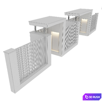 Fence 03 3D Model Corona