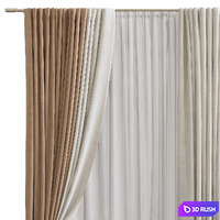 Curtain #697 3D Model Vray, Corona