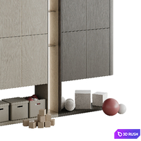 Children's wardrobe 003 3D Model Corona