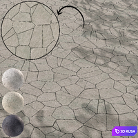 Stone Paving 08 (Seamless) 3D Model Vray