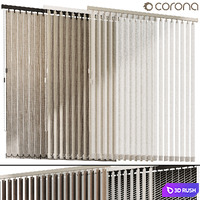 Roller blinds Vertical, Roller blinds 3D Model Corona