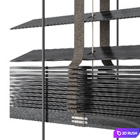 Wooden blinds Set 23 3D Model Vray, Corona