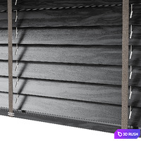 Wooden blinds Set 23 3D Model Vray, Corona