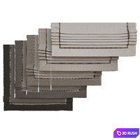 Set of Roman blinds 17 3D Model Vray, Corona