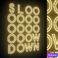 Neon 204 3D Model Vray, Corona