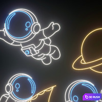 Neon 315 3D Model Vray, Corona