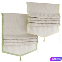 Roman blinds for the children room 3D Model Corona