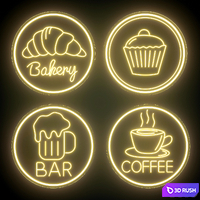 Neon 222 3D Model Vray, Corona