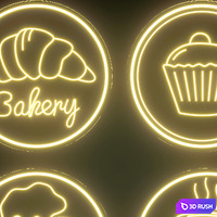 Neon 222 3D Model Vray, Corona