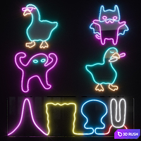 Neon Set 51 3D Model Corona