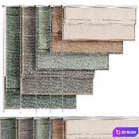 Roman curtain 02 3D Model Vray, Corona
