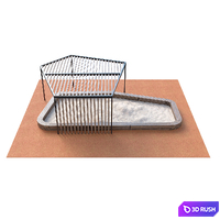 Sandbox with canopy 3D Model Corona
