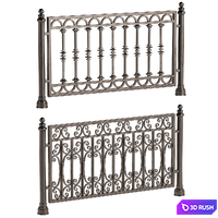 LATTICE FENCES VIGO 3D Model Vray, Corona