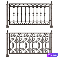 LATTICE FENCES VIGO 3D Model Vray, Corona