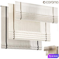 Roman curtain 02, Curtains 3D Model Corona