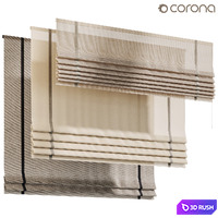 Roman curtain 02, Curtains 3D Model Corona