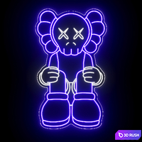 Kaws Neon Sign 3D Model Corona