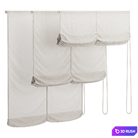 Roman curtain 003 KM 3D Model Corona