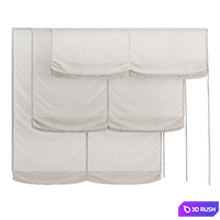 Roman curtain 003 KM 3D Model Corona