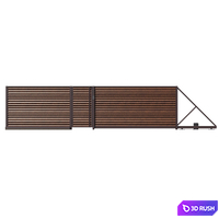 Modular louvered fencing 3D Model Vray, Corona