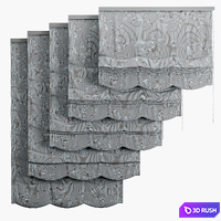 Roman blinds 6 3D Model Corona