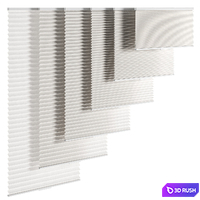 Roman blinds pleated 3D Model Corona