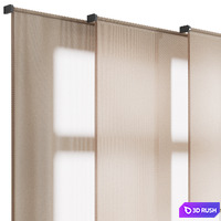 Roller blind set 1 3D Model Corona