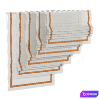 Roman blind with piping 04 3D Model Corona