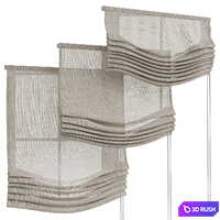 Roman blinds 30 linen 3D Model Corona