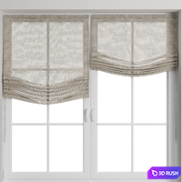 Roman blinds 30 linen 3D Model Corona