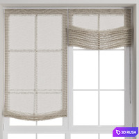 Roman blinds 31 linen 3D Model Corona