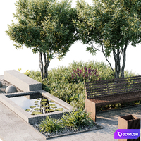 Town Square 8 3D Model Corona